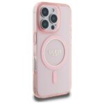 Guess GUHMP16XHFGEREP iPhone 16 Pro Max 6.9" pink hardcase IML Glitter Circle MagSafe - imagine 4
