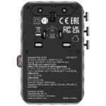 Verbatim Travel Adapter EU/UK/US GaN   2xUSB-C/2xUSB-A/1xUSB-C PD 100W black 30191 - imagine 2