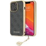 Guess GUHCP14XGF4GGR iPhone 14 Pro Max 6.7" grey hardcase 4G Charms Collection
