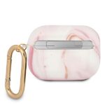 Guess GUAPUNMP AirPods Pro cover pink Marble Collection - imagine 3