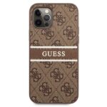 Guess GUHCP12M4GDBR iPhone 12/12 Pro 6,1" brown hardcase 4G Stripe - imagine 3