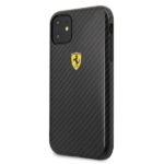 Ferrari Hardcase FESPCHCN61CBBK for iPhone 11 6.1" / XR Black On Track Carbon Effect Collection - imagine 2