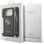 Case Guess 4G Big Logo Cord Stap         Crossbody for iPhone 17 Pro black - imagine 7