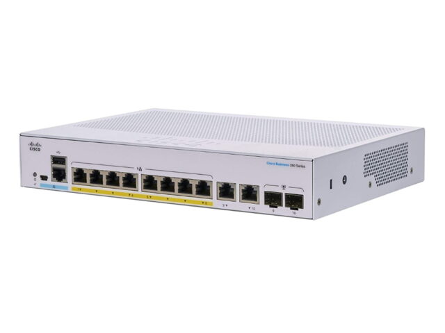 Cisco CBS350-8P-E-2G | Switch | 8x RJ45 1000Mb/s PoE, 2x RJ45/SFP Combo, 67W - imagine 2
