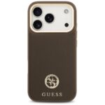 Case Guess Grained Strass Logo MagSafe for iPhone 17 Pro brown - imagine 3