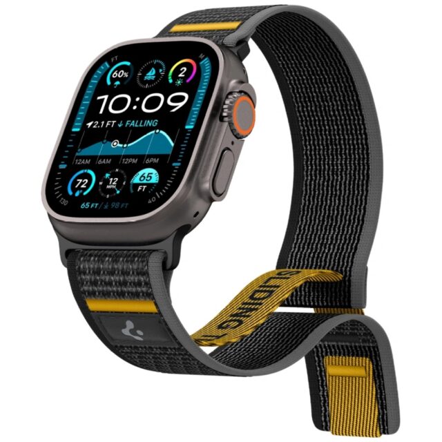 Band Spigen Athlex Air for Apple Watch6/7/8/9/10/11/SE/SE 3/Ultra1/2/3(44/45/46/49mm) black - imagine 10