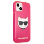 Karl Lagerfeld KLHCP13SCHTRP iPhone 13 mini 5,4" pink hardcase Glitter Choupette Fluo - imagine 4
