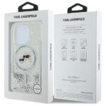Karl Lagerfeld KLHMP16LLGKCSGH iPhone16 Pro 6.3" hardcase transparent Liquid Glitter Karl&Choupette - imagine 8