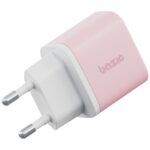 Wall charger Bazic GoPort Velox Kit USB-C/USB-A GaN 35W with cable pink - imagine 3
