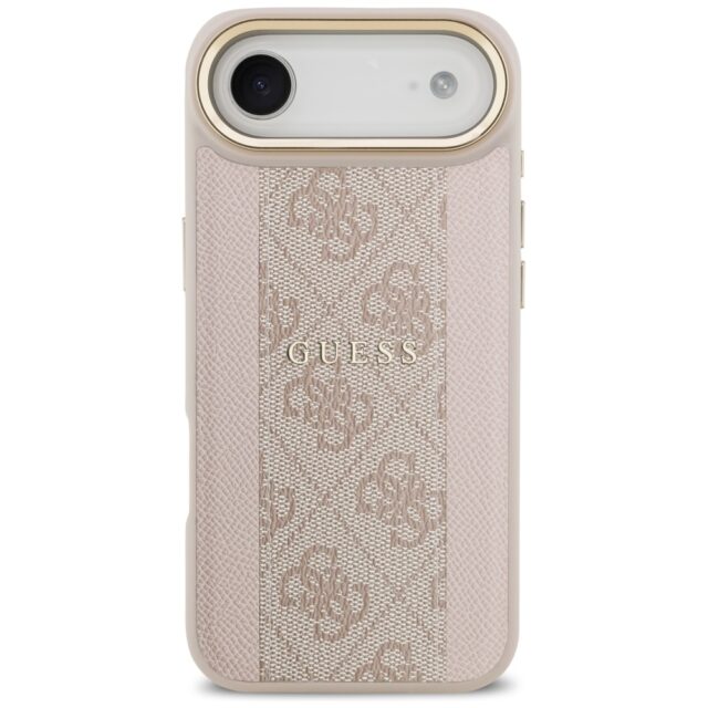 Case Guess 4G Stripe MagSafe for iPhone 17 Air pink - imagine 3