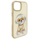 Nimmy case iPhone 15 6.1" khaki Glasses Cool Dog - imagine 7