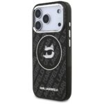Case Karl Lagerfeld IML Choupette Head   Logo MagSafe for iPhone 17 Pro black - imagine 2