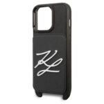 Karl Lagerfeld KLHCP13LSAKLCK iPhone 13 Pro / 13 6,1" hardcase black Saffiano Autograph - imagine 6