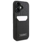 Karl Lagerfeld KLHCP16SPGKHPRPK iPhone 16 6.1" black hardcase Cardslots Monogram - imagine 4