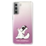 Karl Lagerfeld KLHCS21MCFNRCPI S21+ G996hardcase pink Choupette Fun - imagine 3