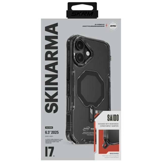 Skinarma Saido Case for iPhone 17 Magnetic Charging Black - imagine 5