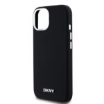 DKNY DKHMP15MSMCHLK iPhone 15 Plus / 14 Plus 6.7" black hardcase Liquid Silicone Small Metal Logo Ma - imagine 6