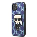 Karl Lagerfeld KLHCP13MPMNIKBL iPhone 13/ 14 / 15 6,1" hardcase blue Monogram Ikonik Patch - imagine 2