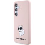 Karl Lagerfeld KLHCS24MSNCHBCP S24+ S926 hardcase pink Silicone Choupette - imagine 2