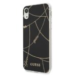 Guess GUHCI61PCUCHBK iPhone Xr black hardcase Gold Chain Collection - imagine 2