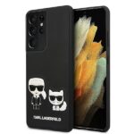 Karl Lagerfeld KLHCS21LPCUSKCBK S21 Ultra G998 black hardcase Ikonik Karl & Choupette