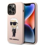 Karl Lagerfeld KLHCP14XSNIKBCP iPhone 14 Pro Max 6,7" hardcase pink Silicone Ikonik