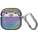 Case UNIQ Iridescia for AirPods 4 Hang Case midnight quartz