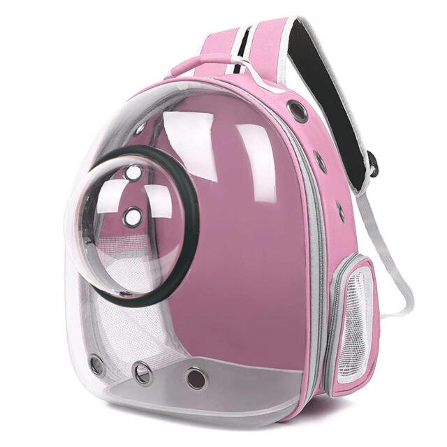 Extralink Pets Cat and Dog Backpack, Transparent Ventilated Carrier Bag for Cats pet-997 - imagine 3