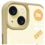 Nimmy case iPhone 15 6.1" khaki Cool&Cute 2.0 Cat - imagine 3