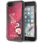 Guess GUHCI8GLHFLRA iPhone 7/8/SE 2020/ SE 2022 raspberr yhard case Glitter Hearts