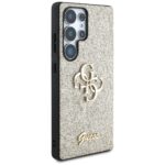 Case Guess Fixed Glitter Big 4G Metal Logo to Samsung Galaxy S25 Ultra gold - imagine 4