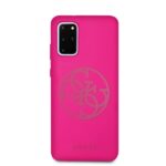 Guess GUHCS67LS4GFU S20+ G985 fuchsia hard case Silicone 4G Tone On Tone - imagine 3