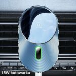 USAMS Magnetic Inductive Car Wireless Charger 15W for Vent grey CD170DZ01 (US-C) - imagine 7