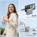 Powerbank 4smarts Pocket Dual Cord 10000mAh 22.5W with built-in USB-C cable 15cm gray - imagine 5