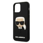 Karl Lagerfeld KLHCP12MKH3DBK iPhone 12/12 Pro 6,1" black hardcase 3D Rubber Karl`s Head - imagine 6