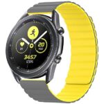 Beline Watch strap 20mm Magnetic gray/yellow