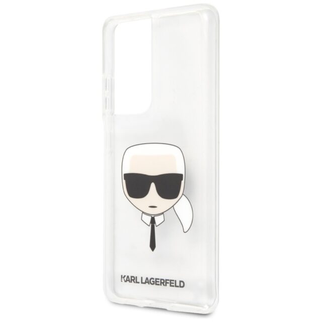 Karl Lagerfeld KLHCS21LKTR S21 Ultra G998 hardcase Transparent Karl`s Head - imagine 6
