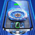 USAMS Magnetic Inductive Car Wireless Charger 15W for Vent grey CD170DZ01 (US-C) - imagine 3