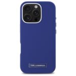 Karl Lagerfeld KLHMP16LPGMSRPB iPhone 16 Pro 6.3" blue hardcase FW Metal Plate MagSafe - imagine 3