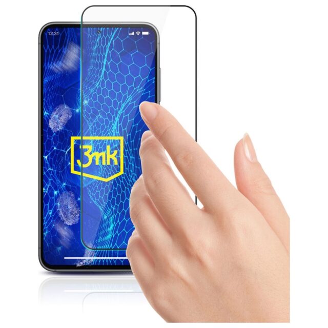 3MK HardGlass Max Lite tempered glass for Samsung Galaxy S24+ black - imagine 5