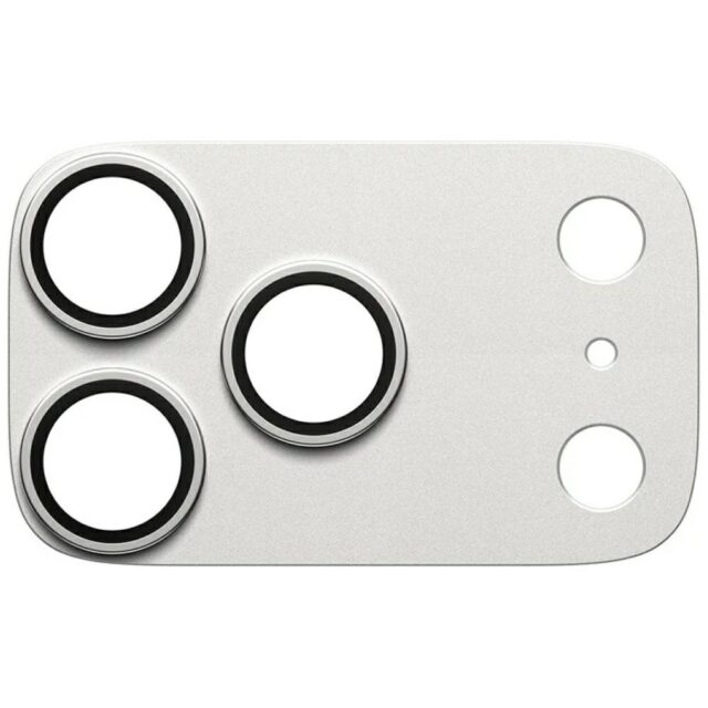 Tempered glass for lens PanzerGlass Fender Camera Protector for iPhone 17 Pro silver - imagine 3