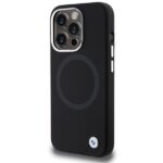 Case BMW BMHMP15XSILBK2 iPhone 15 Pro Max 6.7" black Signature Liquid Silicone MagSafe - imagine 2