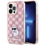 Karl Lagerfeld KLHCP15LHNCMKLP iPhone 15 Pro 6.1" pink hardcase Monogram Choupette