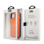 Karl Lagerfeld KLHCP13SPTLO iPhone 13 mini 5,4" hardcase orange Perforated Allover - imagine 8