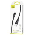 USAMS Braided U41 USB-C Cable 3m 2A black SJ398USB01 (US-SJ398) Fast Charger - imagine 2