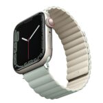 UNIQ Revix Strap Apple Watch Series 1-8/SE/SE2/SE3 38/40/41mm Reversible Magnetic green-beige - imagine 2