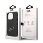 Karl Lagerfeld KLHCP14XCSSK iPhone 14 Pro Max 6,7" hardcase black Signature Logo Cardslot - imagine 8