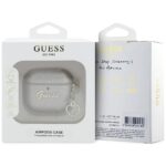 Guess Metallic Script Charm case for AirPods 4 gold - imagine 3