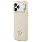 Case Guess Grained Strass Logo MagSafe for iPhone 17 Pro Max beige - imagine 2