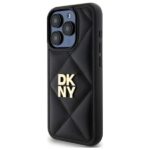 DKNY DKHCP15LPQDSLK iPhone 15 Pro 6.1" black Quilted Stack Logo - imagine 2